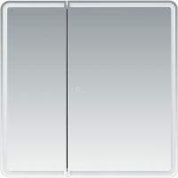 Зеркальный шкаф Aquanet Оптима 80 311862 с подсветкой Белый — фото 2, Мебель для ванной