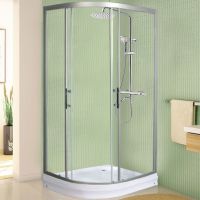 Душевой уголок WeltWasser WW500 С 120х90 10000004096 профиль Хром матовый стекло прозрачное — фото 2, Душевые уголки четверть круга