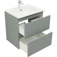 Тумба под раковину Aquanet Джейн 60 335432 подвесная Мисти грин — фото 6, Тумбы под раковину