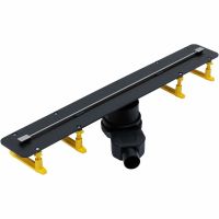 Душевой лоток Allen Brau Liberty 70 9.50001.SS с решеткой Нержавеющая сталь — фото 1, Душевые лотки