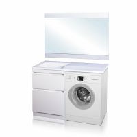 Товар: Тумба под раковину Style Line Даллас 120 СС-00000388 Белая - фото 8 Тумба под раковину Style Line Даллас 120 СС-00000388 Белая — фото 8, Мебель для ванной