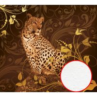 Фреска Ortograf Животные 5294 Фактура бархат FX Флизелин (3*2,7) Коричневый/Золото, Животные/Абстракция — фото 1, Фрески