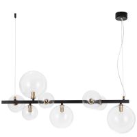 Люстра Artelamp Vincent A7790SP-8BK Прозрачная Черная — фото 1, Люстры