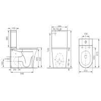 Товар: Унитаз компакт Royce Voodoo RCT-133104WH с бачком и сиденьем Микролифт - фото 2 Унитаз компакт Royce Voodoo RCT-133104WH с бачком и сиденьем Микролифт — фото 2, Унитазы