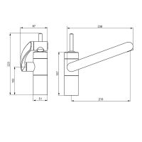 Товар: Смеситель для кухни Damixa Arc 290007264 Никель - фото 4 Смеситель для кухни Damixa Arc 290007264 Никель — фото 4, Смесители
