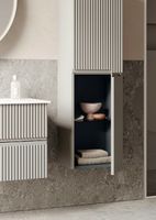 Товар: Шкаф пенал Orka Moonlight 40 3001324 подвесной Бежевый матовый - фото 3 Шкаф пенал Orka Moonlight 40 3001324 подвесной Бежевый матовый — фото 3, Мебель для ванной