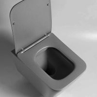 Унитаз Vincea Q-Line VT1-12MA подвесной Антрацит матовый с сиденьем Микролифт — фото 4, Подвесные унитазы