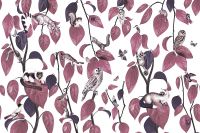 Товар: Фреска Ortograf Miracle 33861 Фактура флок FLK Флизелин (4,5*3) Белый/Розовый, Листья/Животные/Птицы - фото 2 Фреска Ortograf Miracle 33861 Фактура флок FLK Флизелин (4,5*3) Белый/Розовый, Листья/Животные/Птицы — фото 2, Фрески