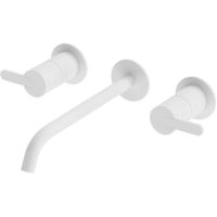 Смеситель для раковины Cezares Leaf LEAF-BLI3L-BIO Белый матовый — фото 1, Смесители