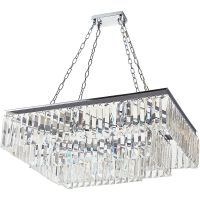 Люстра Divinare Nova 3001/02 SP-15 Прозрачная Хром — фото 1, Люстры