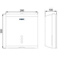 Диспенсер для бумажных полотенец Nofer Черный матовый арт-04006.N — фото 2, Диспенсеры бумажных полотенец
