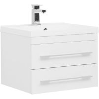 Тумба с раковиной Aquanet Нота 58 287706 подвесная Белая — фото 1, Тумбы с раковиной