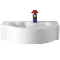 Раковина Geberit Bambini 60 326060000 детская Белая — фото 2, Раковины подвесные