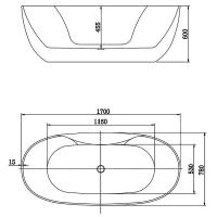 Акриловая ванна Aquatek Аполо 170x78 AQ-1155778 без гидромассажа — фото 5, Акриловые ванны