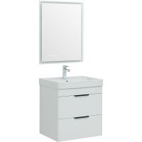 Товар: Тумба с раковиной Aquanet Ирис new 60 312424 подвесная Белый глянец - фото 13 Тумба с раковиной Aquanet Ирис new 60 312424 подвесная Белый глянец — фото 13, Мебель для ванной