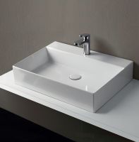 Раковина Azzurra Elegance Squared 60 ELLP060450QMBI/(EQA60M bi)*1 Белая — фото 3, Раковины