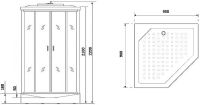 Товар: Душевая кабина Niagara Premium 90x90 NG-6001-01D без гидромассажа - фото 3 Душевая кабина Niagara Premium 90x90 NG-6001-01D без гидромассажа — фото 3, Душевые кабины