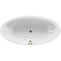 Акриловая ванна Excellent Lumina 190x95 WAEX.LUM19.LINE.BR с гидромассажем — фото 1, Ванны