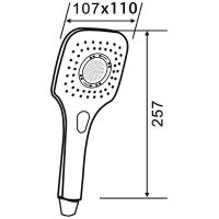 Ручной душ Orange O-Shower OS07 Хром — фото 7, Душевое оборудование. Душевая программа