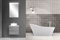Тумба под раковину BelBagno Kraft 70 KRAFT-700-2C-SO-CG подвесная Cemento Grigio — фото 10, Тумбы под раковину
