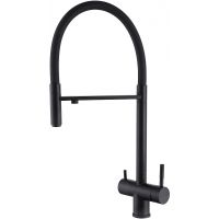 Смеситель для кухни Abber Wasser Kreis AF81141B Черный матовый — фото 1, Смесители для кухни