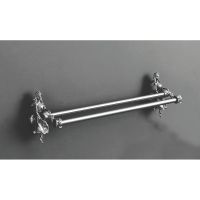 Полотенцедержатель Art&Max Athena AM-0618-T двойной Серебро — фото 2, Полотенцедержатели