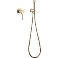 Гигиенический душ со смесителем Abber Emotion Золото матовое арт-AF8825G — фото 2, Гигиенические души