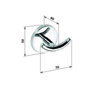 Крючок для полотенец Bemeta Alfa 102406022 Хром — фото 2, Крючки для полотенец