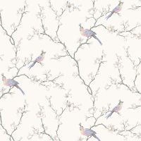 Обои LOYMINA La Belle Epoque BQ5 001 Винил на флизелине (1*10,05) Серый, Деревья/Птицы — фото 1, Обои для стен