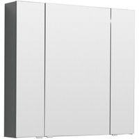 Зеркальный шкаф Aquanet Алвита 90 240110 Серый антрацит — фото 1, Зеркальные шкафы в ванную