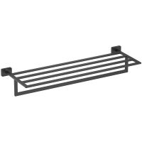 Полка для полотенец Aquatek Либра AQ4315MB Черная матовая — фото 1, Полки для полотенец