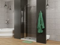Душевая дверь Allen Brau Priority 140 3.31010.00G профиль Хром стекло тонированное — фото 3, Распашные душевые двери