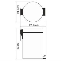 Товар: Ведро для мусора WasserKRAFT K-637 Хром - фото 4 Ведро для мусора WasserKRAFT K-637 Хром — фото 4, Мусорные ведра