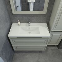 Тумба под раковину Caprigo Ponza 90 13523-030.000.00.20 подвесная Серая матовая — фото 3, Тумбы под раковину