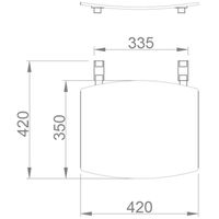 Сиденье для душа Nofer 15042.NBA Белое — фото 2, Сиденья