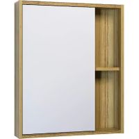 Зеркальный шкаф DIWO Углич 50 UGL.Z.50/P/M Светлое дерево — фото 1, Мебель для ванной