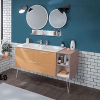 Раковина Jacob Delafon Odeon Rive Gauche 120 EXAT112-Z-00 двойная Белая — фото 5, Раковины подвесные