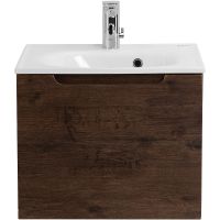 Тумба под раковину BelBagno Etna 60 ETNA-600-1C-SO-RW-P подвесная Rovere Moro — фото 1, Тумбы под раковину