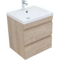 Товар: Тумба под раковину Aquanet Нота New 58 334197 подвесная Дуб светлый - фото 2 Тумба под раковину Aquanet Нота New 58 334197 подвесная Дуб светлый — фото 2, Мебель для ванной