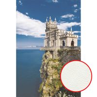 Фреска Ortograf Замки 3258 Фактура флок FLK Флизелин (1,8*2,7) Бежевый/Синий, Замки — фото 1, Фрески