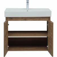 Тумба с раковиной Aquanet Nova Lite 75 302528 подвесная Дуб рустикальный — фото 6, Тумбы с раковиной