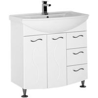 Тумба под раковину Aquanet Моника 85 186771 Белая — фото 1, Тумбы под раковину