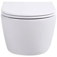 Товар: Унитаз Sintesi Dante SIN-TS-DNT-191 подвесной Белый с сиденьем Микролифт - фото 3 Унитаз Sintesi Dante SIN-TS-DNT-191 подвесной Белый с сиденьем Микролифт — фото 3, Подвесные унитазы