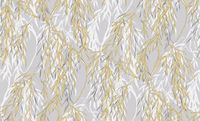 Обои Solo Willow E201708 Винил на флизелине (1,06*10) Серый/Золото, Листья — фото 2, Обои для стен