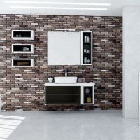 Тумба под раковину Aquaton Брук 80 1A201501BCDL0 подвесная Дуб латте — фото 3, Тумбы под раковину