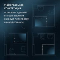 Товар: Душевой уголок AM.PM Func 120x80 W84G-403-12080-MТ профиль Хром матовый стекло прозрачное - фото 5 Душевой уголок AM.PM Func 120x80 W84G-403-12080-MТ профиль Хром матовый стекло прозрачное — фото 5, Душевые уголки