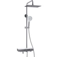 Душевая система WasserKRAFT с термостатом Хром Белая арт-A113.069.127.CH Thermo — фото 5, Душевые стойки