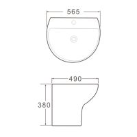 Товар: Раковина SantiLine 57 SL-4020 Белая - фото 2 Раковина SantiLine 57 SL-4020 Белая — фото 2, Мини-раковины