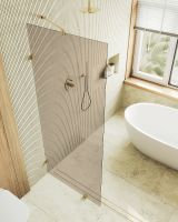 Товар: Душевая перегородка Maybah Glass MGD-264-3 990x1950 коннектор стена-стекло Золото стекло бронзовое - фото 4 Душевая перегородка Maybah Glass MGD-264-3 990x1950 коннектор стена-стекло Золото стекло бронзовое — фото 4, Душевые перегородки