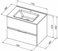 Товар: Тумба под раковину Aquanet Алвита New 70 303909 подвесная Белая матовая - фото 9 Тумба под раковину Aquanet Алвита New 70 303909 подвесная Белая матовая — фото 9, Мебель для ванной
